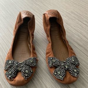 Tory Burch suede ballet flat
